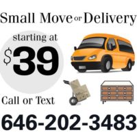 NYC Area Small Move or Furniture Delivery (Brooklyn & NYC Area)