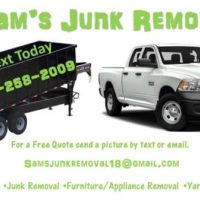Sam's Junk Removal Services Prices Starting as Low as $50 (Cabarrus, Mecklenburg, Stanley & Union Counties)